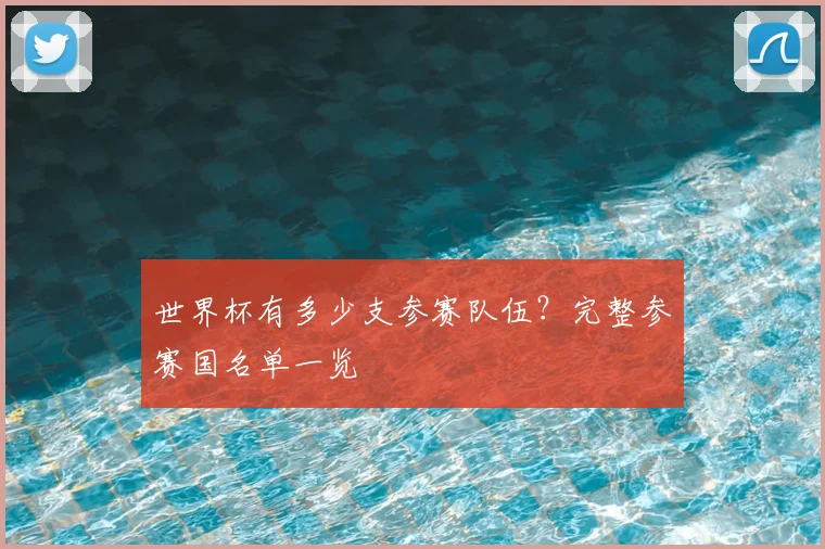 世界杯有多少支参赛队伍？完整参赛国名单一览